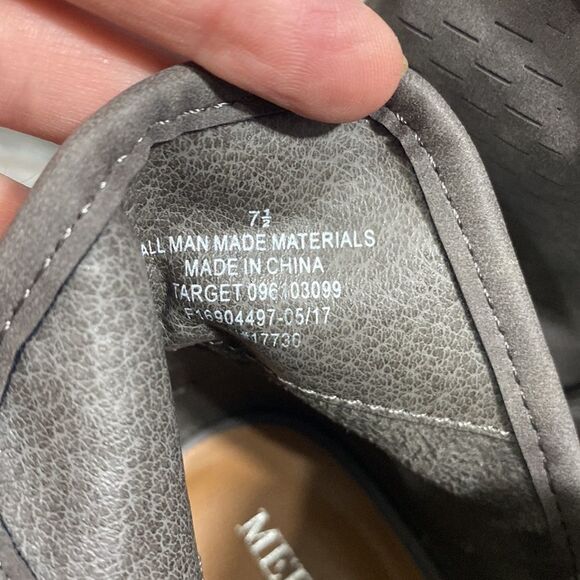 Merona • GRAY Perforated Cut Out Ankle Boots - Picture 3 of 10